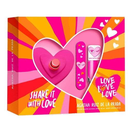 Agatha Ruiz De La Prada Agatha Ruiz De La Prada Love Love Love Set EDT 80 ML + Lima + Esmalte de uñas (M)