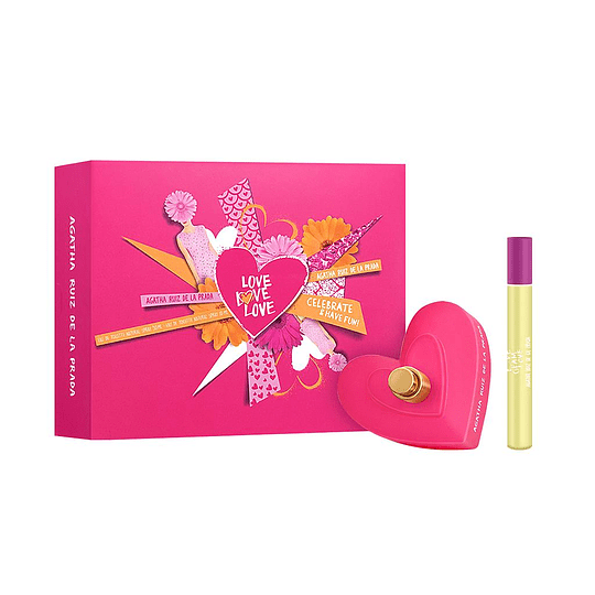 Agatha Ruiz De La Prada Agatha Ruiz De La Prada Set Love Love Love EDT 50 ML + Love Glam Love 10 ML (M)