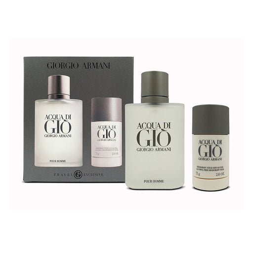 Burton Acqua Di Gio Set EDT 100 ML + 75 G Deo (H)