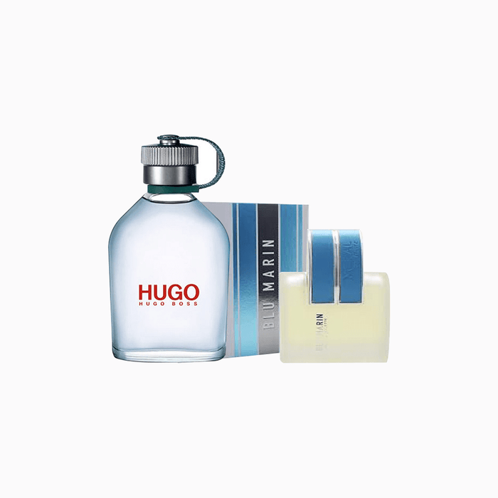 Hugo Boss Hugo Men Cantimplora EDT 125 ML Tester + Mural de Ruitz Blu Marine Pour Homme EDT 90 ML (H