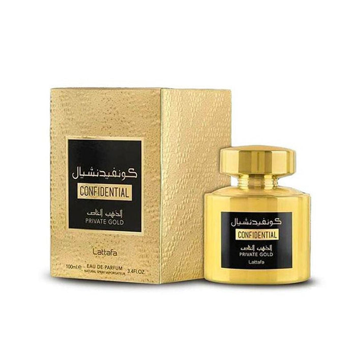 Lattafa Lattafa Confidential Private Gold Unisex EDP 100 ML (U)