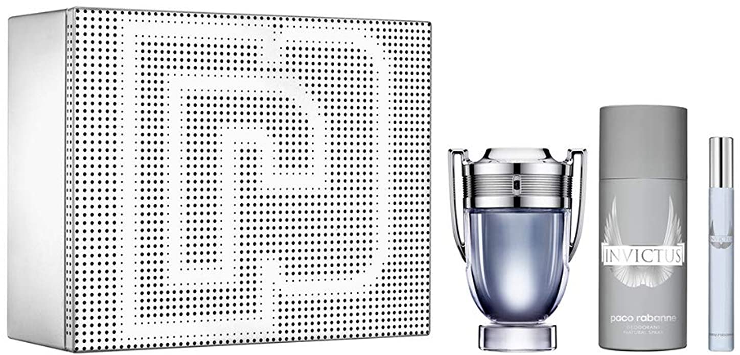 Paco Rabanne Paco Rabanne Invictus Set EDT 100 ML + DEO 125 ML + EDT 10 ML (H)